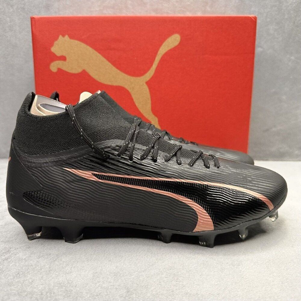 PUMA Ultra Pro FG/AG Mens Size‎ 8.5 Soccer Cleats White Black Copper Rose NEW